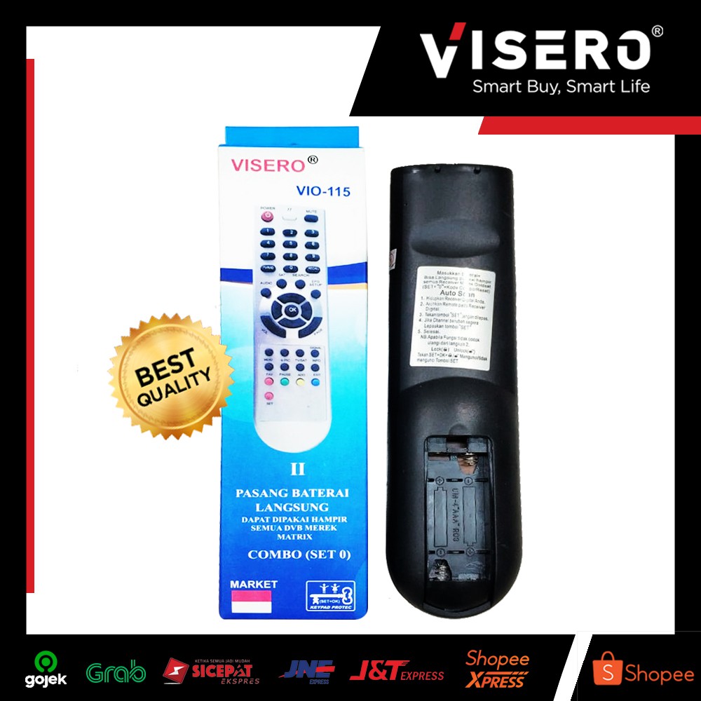 Remot / Remote Multi Receiver Parabola Matrix Visero (VIO-115) - Gambar 2