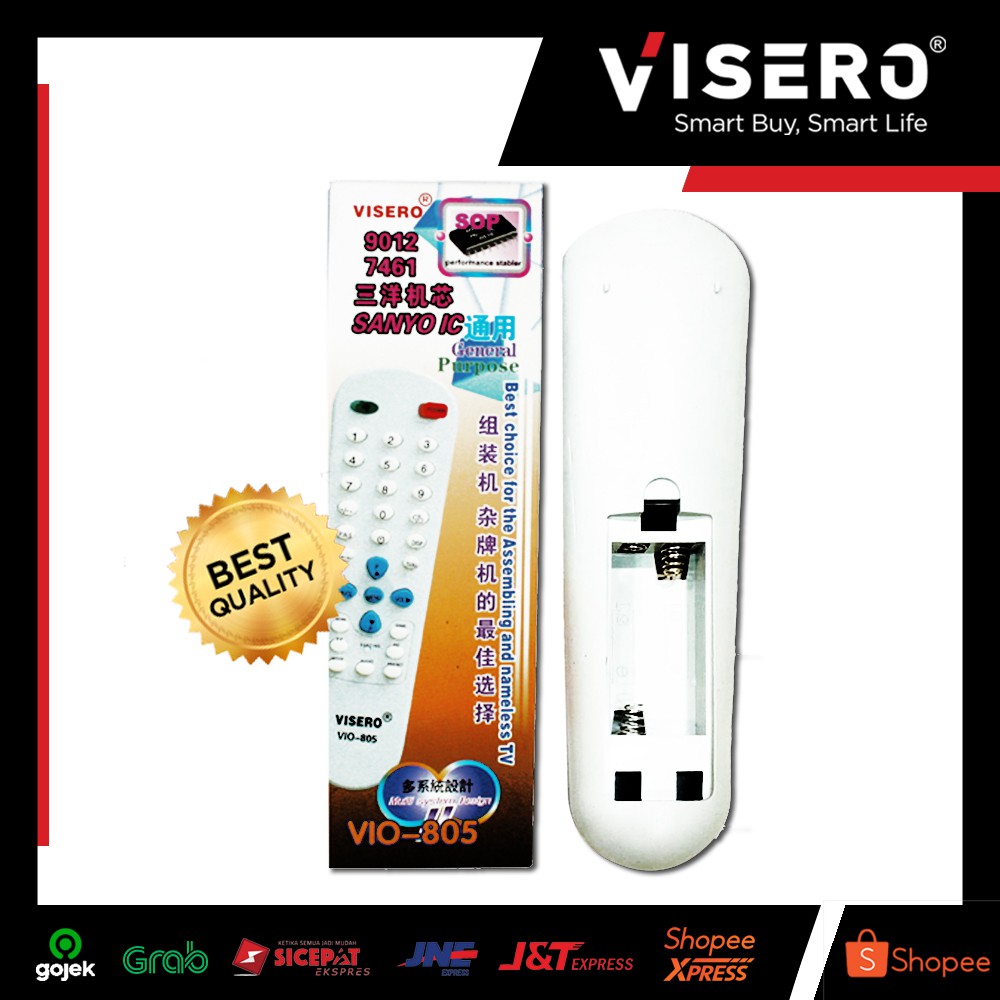 Remot / Remote Multi TV Cina Visero (VIO-805) - Gambar 2