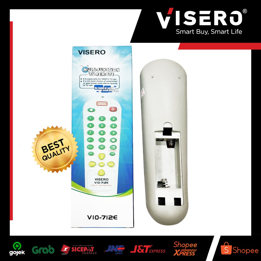Remot / Remote Multi TV Cina / Sanyo Visero (VIO-712) - Gambar 2
