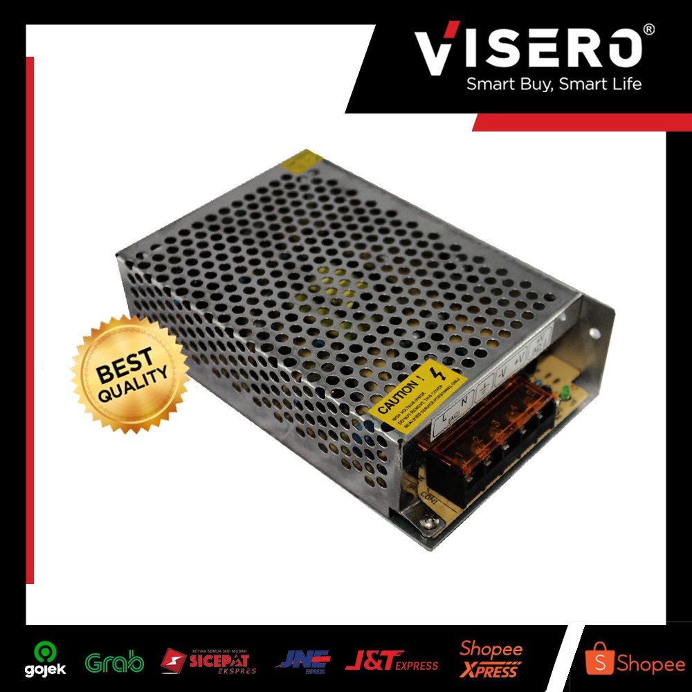 Power Supply Jaring 12V 10A Visero - TIDAK BISA MENGGUNAKAN EKSPEDISI J&T