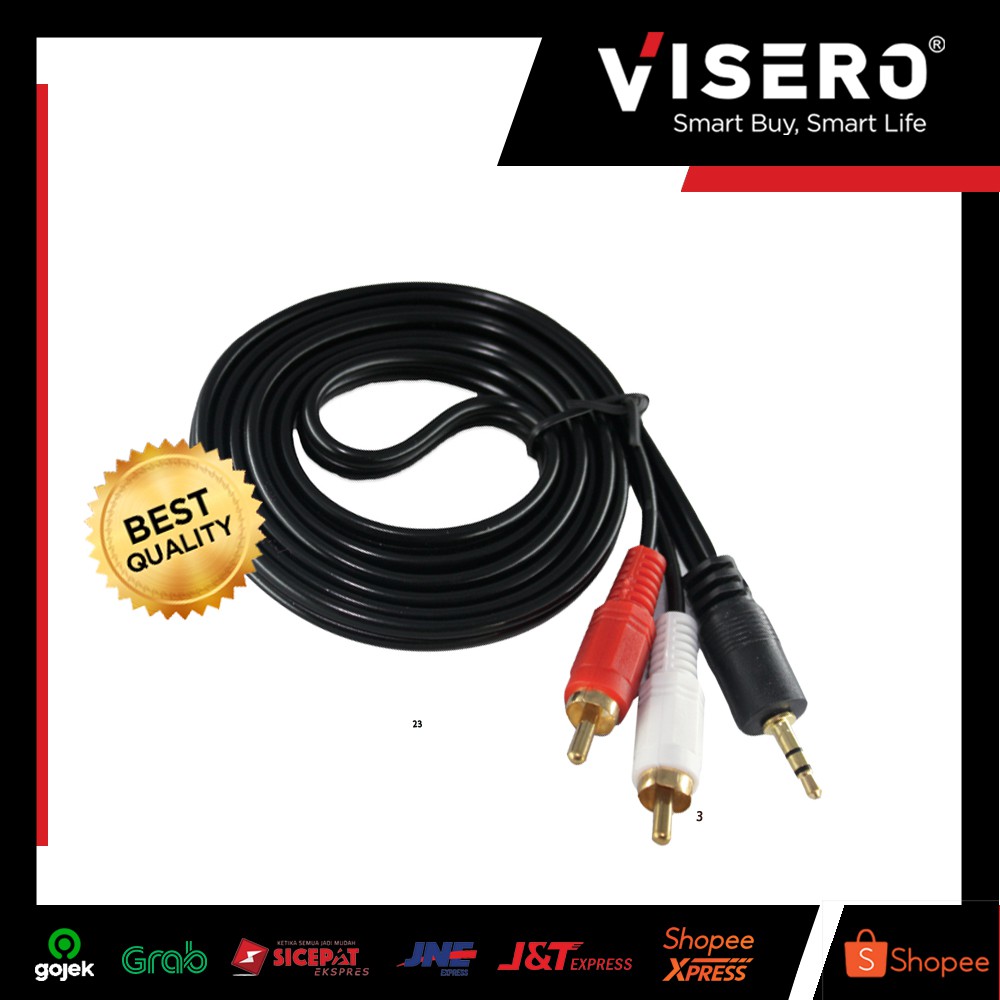 Cable RCA/Kabel RCA/Cable AV/Kabel AV SC 1.5M Jack 2 To 1 Visero