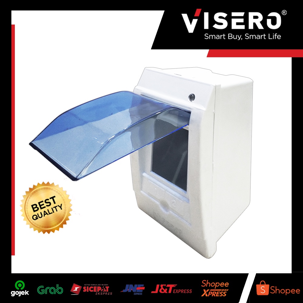 Box MCB 2 Group + LED / Fuse Box / Box Sekring Outbow Visero VCB-02LED - Gambar 2