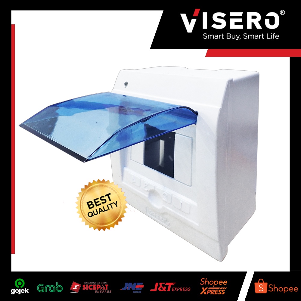 Box MCB 4 Group + LED / Fuse Box / Box Sekring Outbow Visero (VCB-04LED) - Gambar 2