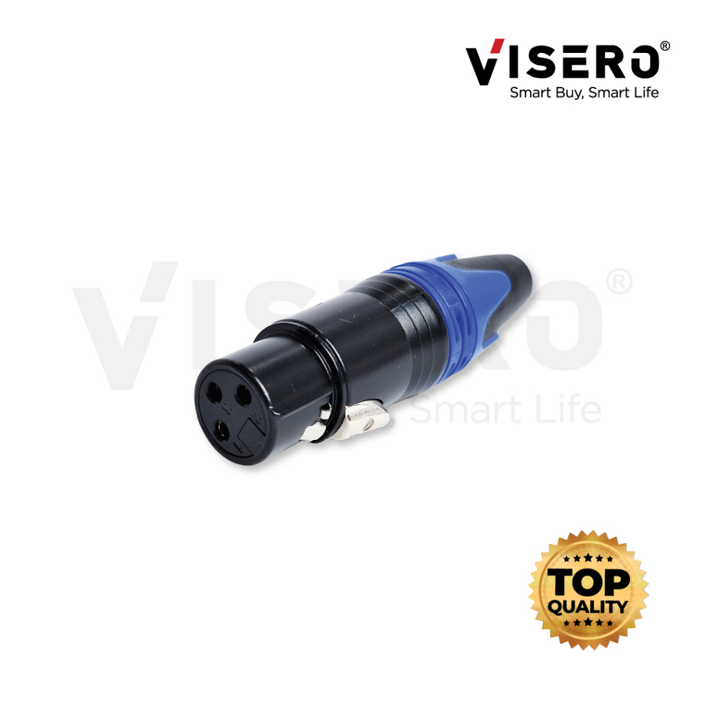 Jack Canon Visero Female 3 Pin - Gambar 2