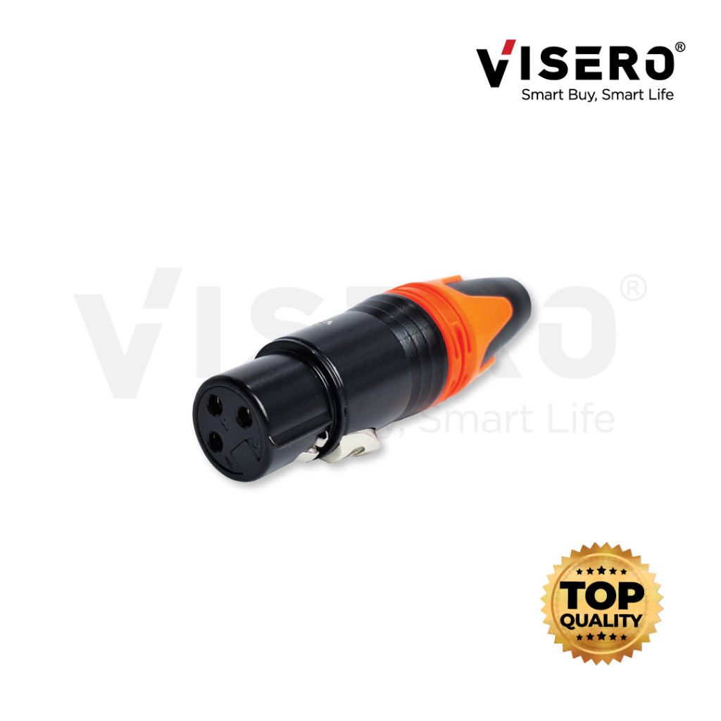 Jack Canon Visero Female 3 Pin - Gambar 3