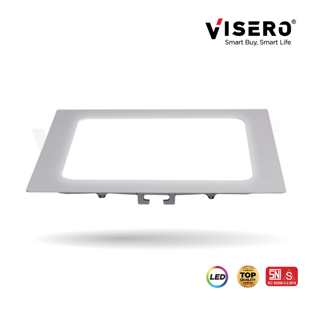LED Panel Visero Inbow Slim 12W Bulat / Kotak Cahaya Sinar White / Warm White (VLP-2112) - Gambar 2