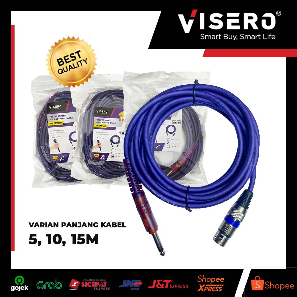 Cable Microphone/Kabel Mic Kualitas PREMIUM 15M Visero (VMC-0115) - Gambar 2