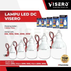 Lampu Bohlam LED DC / Jepit Aki 5W, 10W, 15W, 20W, 30W
